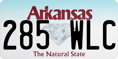AR license plate 285WLC
