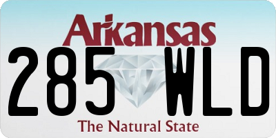 AR license plate 285WLD