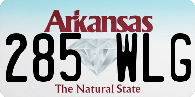 AR license plate 285WLG