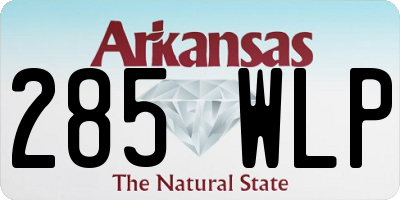 AR license plate 285WLP