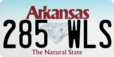 AR license plate 285WLS