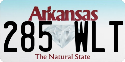 AR license plate 285WLT