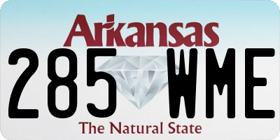 AR license plate 285WME