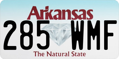 AR license plate 285WMF