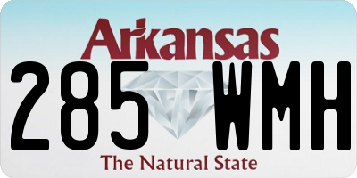 AR license plate 285WMH