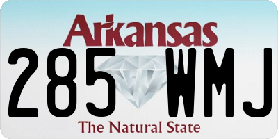 AR license plate 285WMJ