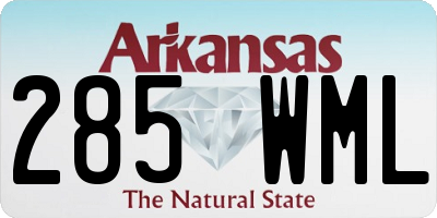AR license plate 285WML