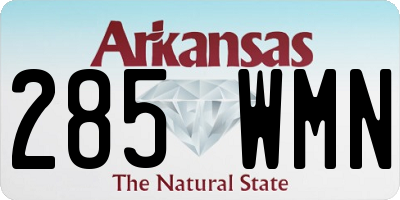 AR license plate 285WMN