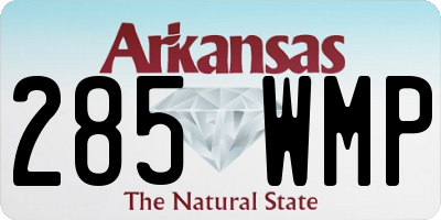 AR license plate 285WMP