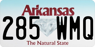 AR license plate 285WMQ