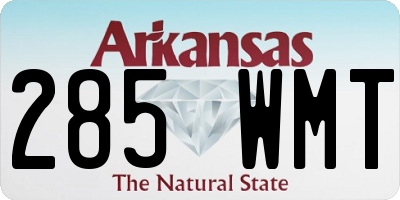 AR license plate 285WMT