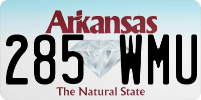 AR license plate 285WMU