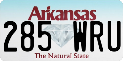 AR license plate 285WRU
