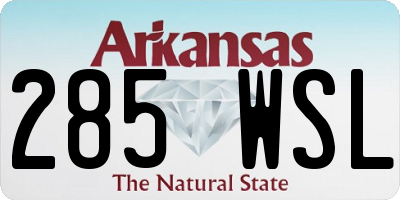AR license plate 285WSL