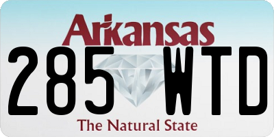 AR license plate 285WTD