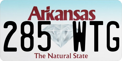 AR license plate 285WTG