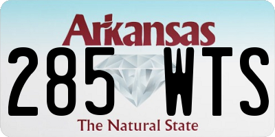 AR license plate 285WTS