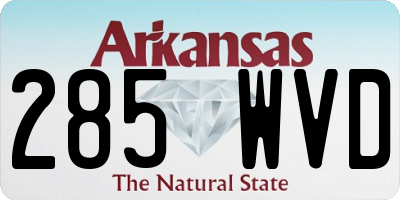 AR license plate 285WVD