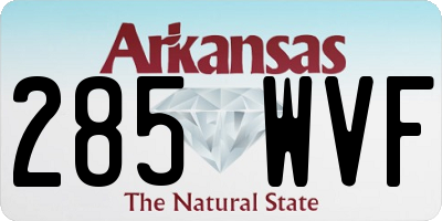 AR license plate 285WVF