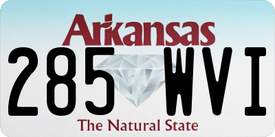 AR license plate 285WVI