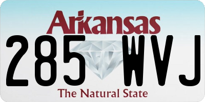 AR license plate 285WVJ