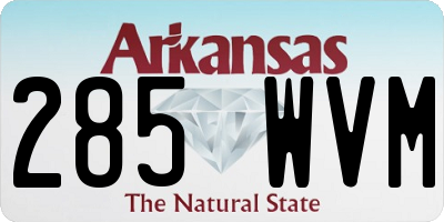 AR license plate 285WVM