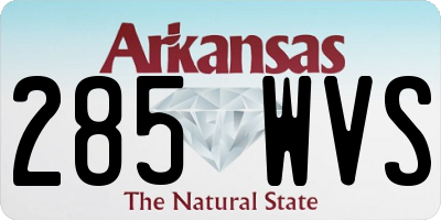 AR license plate 285WVS