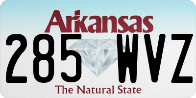AR license plate 285WVZ