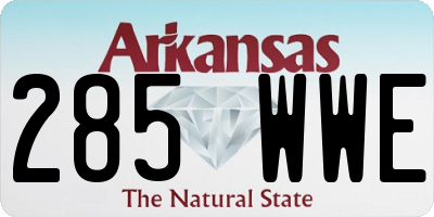 AR license plate 285WWE
