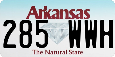 AR license plate 285WWH