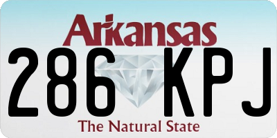AR license plate 286KPJ