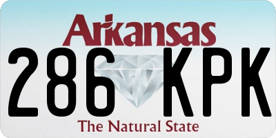 AR license plate 286KPK