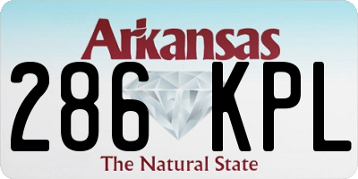 AR license plate 286KPL