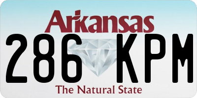 AR license plate 286KPM