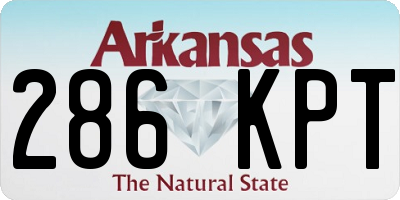 AR license plate 286KPT