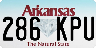 AR license plate 286KPU