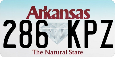 AR license plate 286KPZ