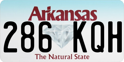 AR license plate 286KQH