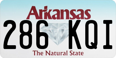 AR license plate 286KQI
