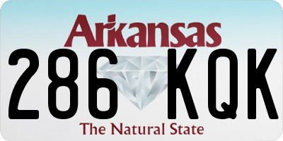 AR license plate 286KQK