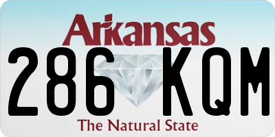 AR license plate 286KQM