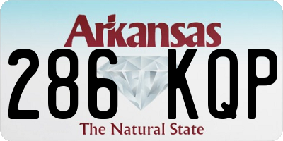 AR license plate 286KQP