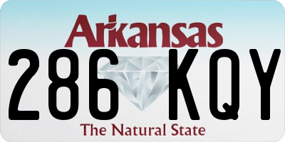AR license plate 286KQY