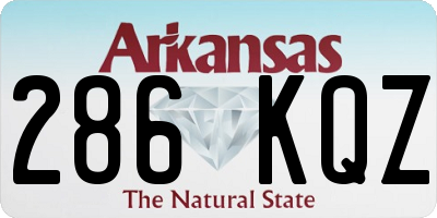 AR license plate 286KQZ