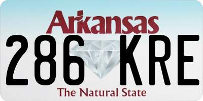 AR license plate 286KRE