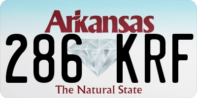 AR license plate 286KRF