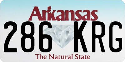 AR license plate 286KRG