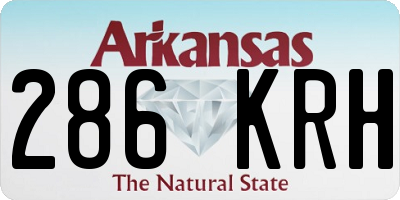 AR license plate 286KRH
