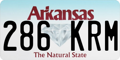 AR license plate 286KRM