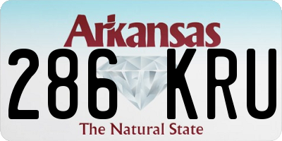 AR license plate 286KRU